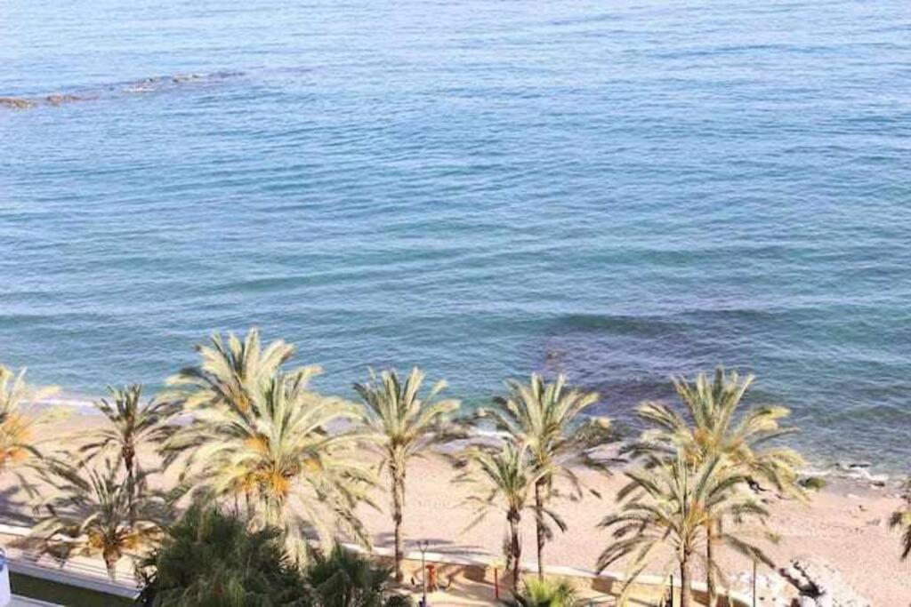 Large Modern Beach Front Apartment, Rooftop Pool!! Marbella Bagian luar foto